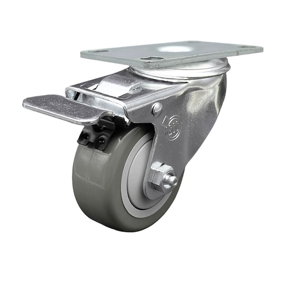 Baker's Mark 176BINCSTSW Replacement Caster with Brakes